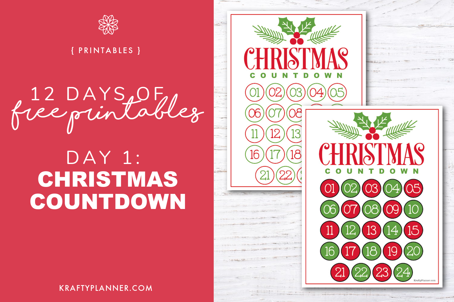 Printable Christmas Countdown Calendar 2025 Pdf Pavia Beverlee